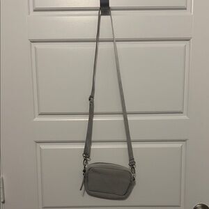 Minimal Gray Crossbody Bag for Women